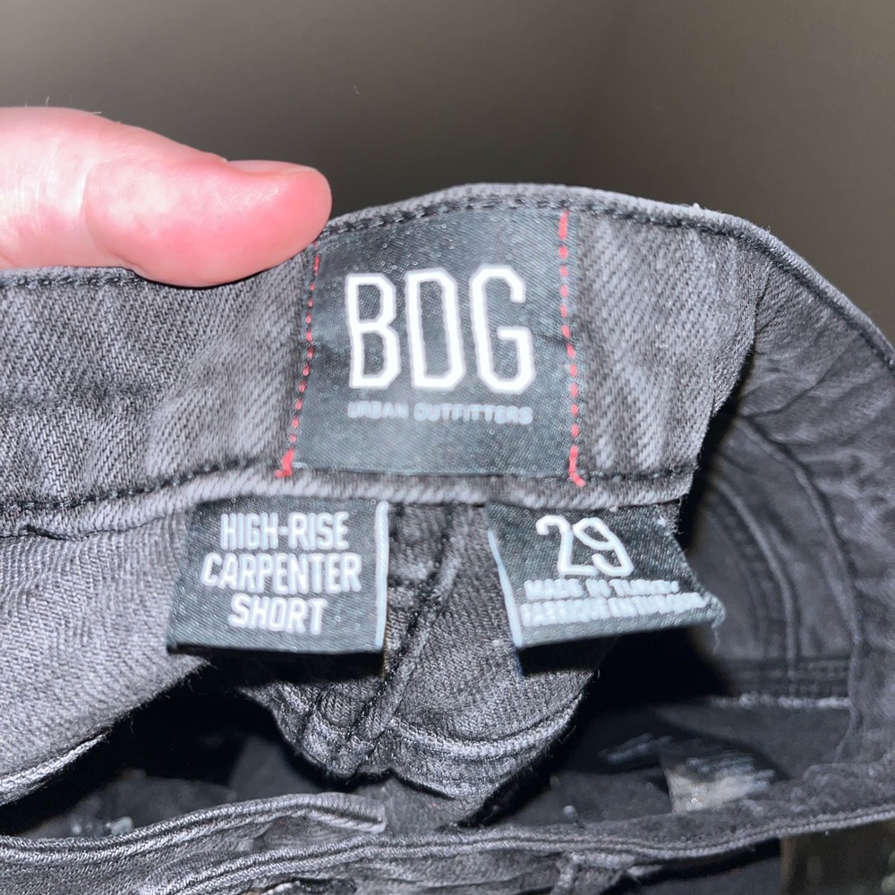 BDG Women's Dark Gray Jean Shorts - Picture 3 of 3